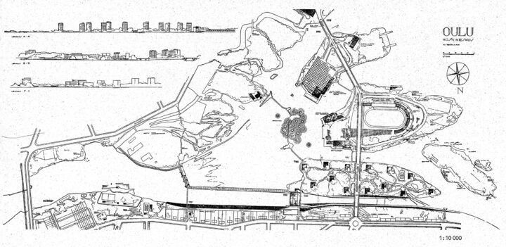 The estuary plan by Alvar Aalto, Koskikeskus Landscape and Urban Plan