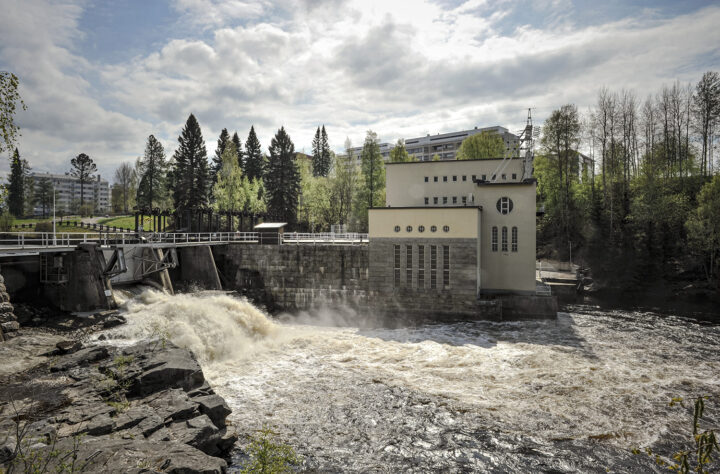 View from north, Ämmäkoski Hydropower Plant