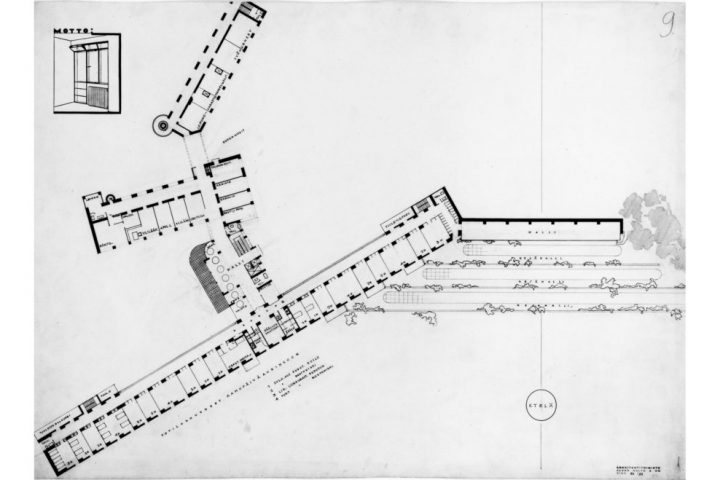 Floor plan, Paimio Sanatorium